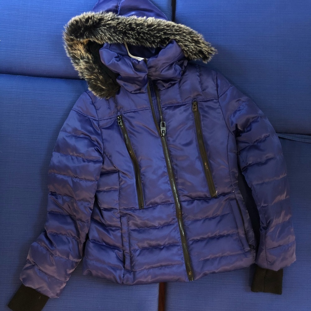 M60-Small blue jacket with detachable hood